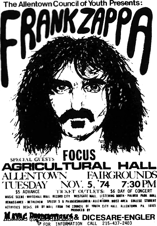 05/11/1974Agricultural Hall @ Allentown Fairgrounds, Allentown, PA